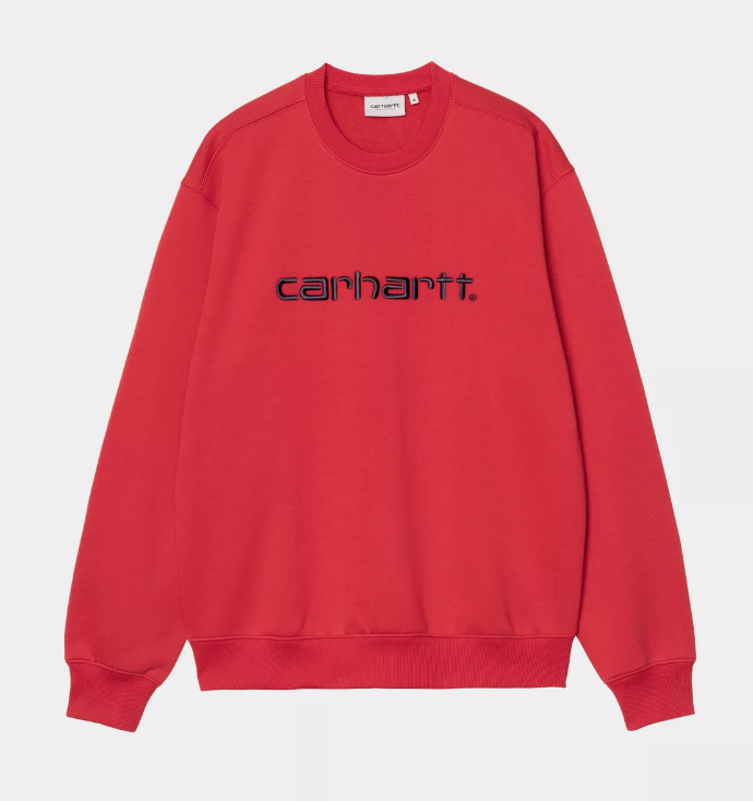 Sudadera Carhartt WIP Sweat - Cherry/Space