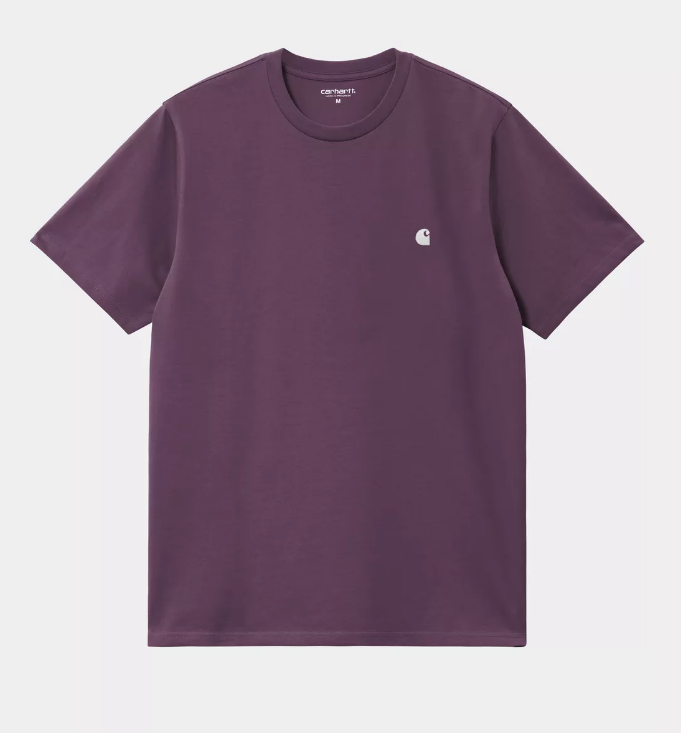 Camiseta Carhartt WIP Madison - Huckleberry/White