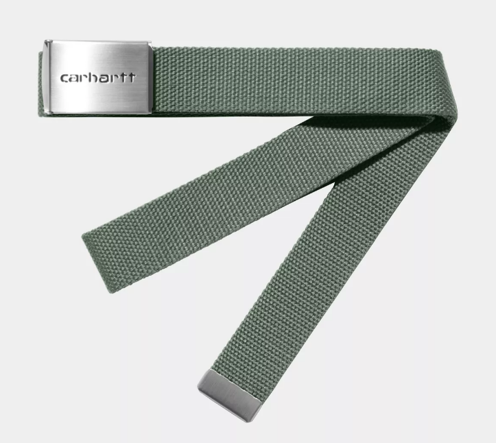 Cinturón Carhartt WIP Clip Belt Chrome - Park