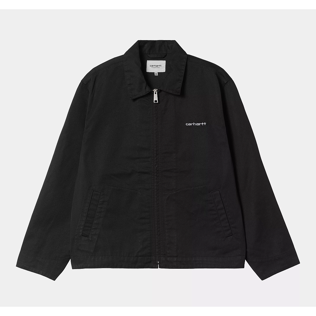 Chaqueta Carhartt WIP Module Script - Black/White (Rinsed)