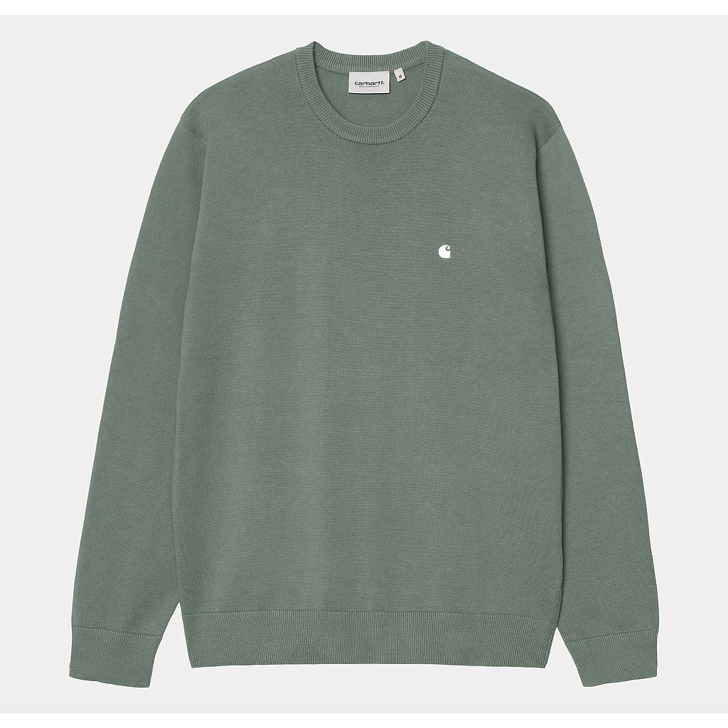Jersey Carhartt WIP Madison - Silver Pine/White