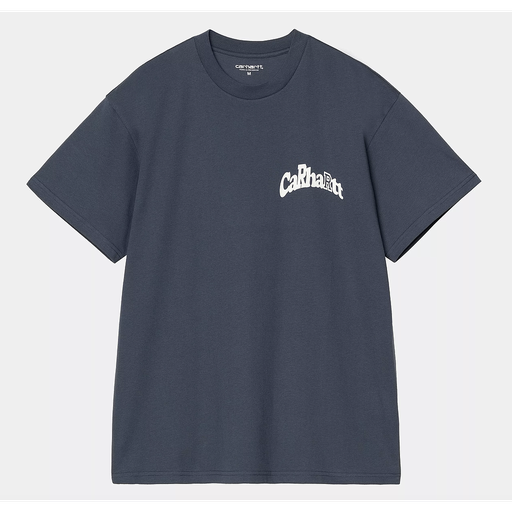 Camiseta Carhartt WIP Logo - Dusky Blue