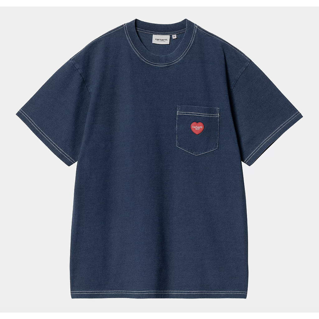 Camiseta Carhartt WIP Ingo Pocket - Dark Blue (Garment Dyed)