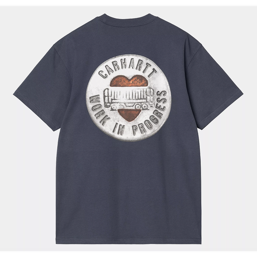 Camiseta Carhartt WIP Button - Blue