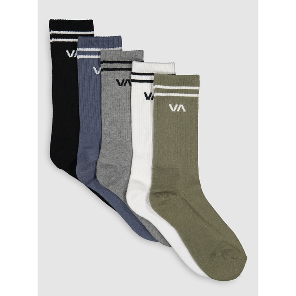 Calcetines RVCA Union (Pack de 5) - Multi