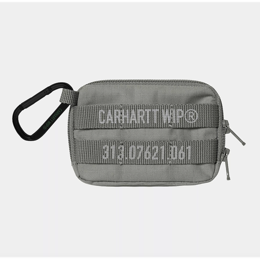 Cartera Carhartt WIP Tour Card Case Keychain - Smoke Green/Reflective