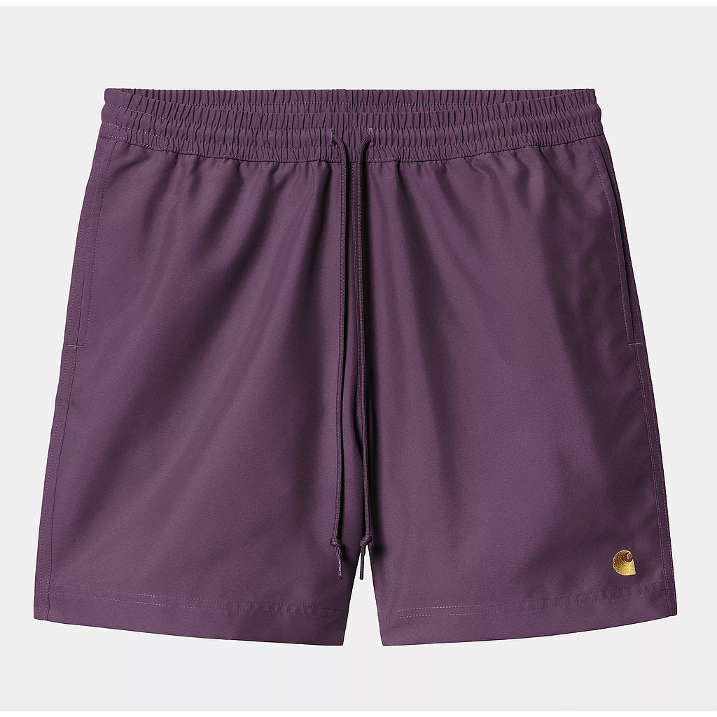 Bañador Carhartt WIP Chase Swim - Huckleberry/Gold