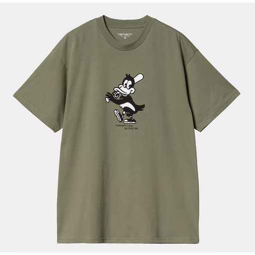 Camiseta Carhartt WIP Home Run - Dollar Green