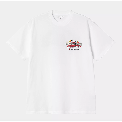 Camiseta Carhartt WIP Crab Paint - White
