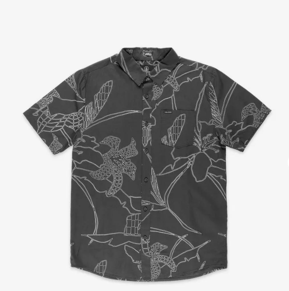 Camisa Volcom Cad Floral - Stealth