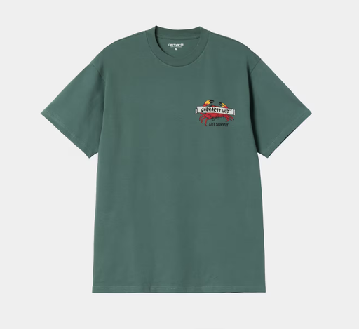 Camiseta Carhartt WIP Crab Paint - Silver Pine