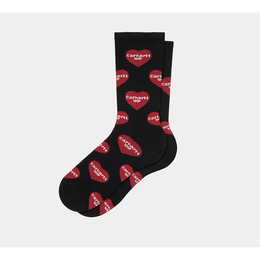 Calcetines Carhartt WIP Heart Logo Jacquard - Black