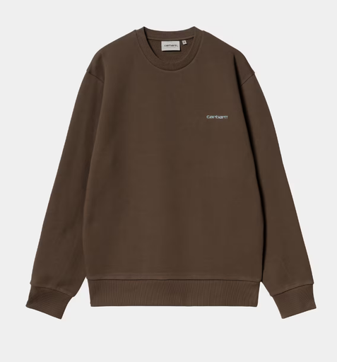 Sudadera Carhartt WIP Script Embroidery - Liberica/Air Sky