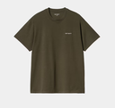 Camiseta Carhartt WIP Script Embroidery - Turtle/Air Pink