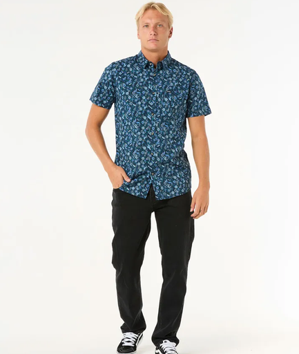 Camisa Rip Curl Floral Reef - Washed Navy