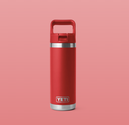 Botella con Tapa de Pajita Yeti Rambler 18 oz (532 ml) - Rescue Red