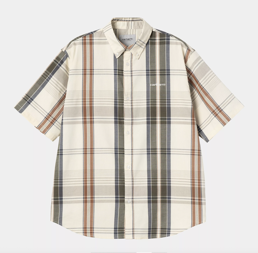 Camisa Carhartt WIP Roslin - Roslin Check, Natural / Wax