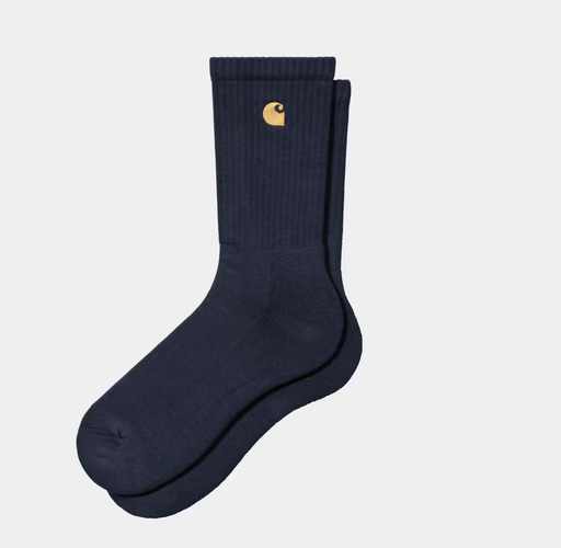 Calcetines Carhartt WIP Chase - Air Force Blue/Gold
