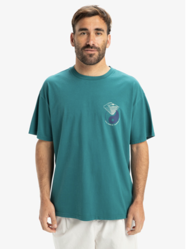 Camiseta Quiksilver Hypnotic Wave - Teal Green