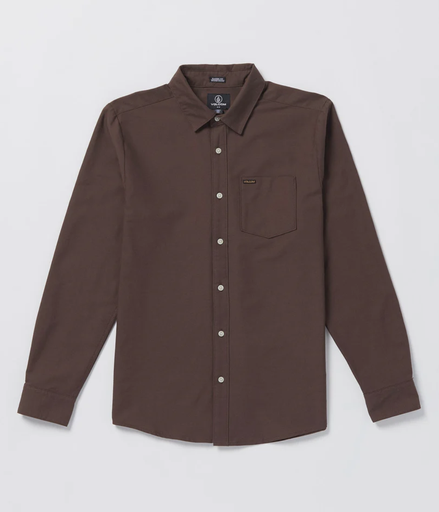Camisa Volcom Veeco Oxford - Brown Stone