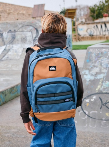 Mochila Quiksilver Schoolie 3.0 - Almond/China Blue (cmd0)