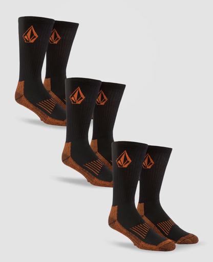Calcetines Volcom Workwear (Pack 3) - Black