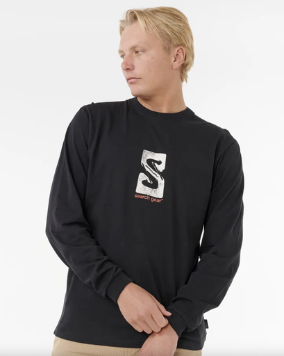 Camiseta Manga Larga Rip Curl The Search Gear - Black