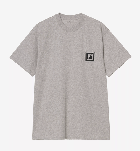 Camiseta Carhartt WIP C Logo Archive - Grey Heather