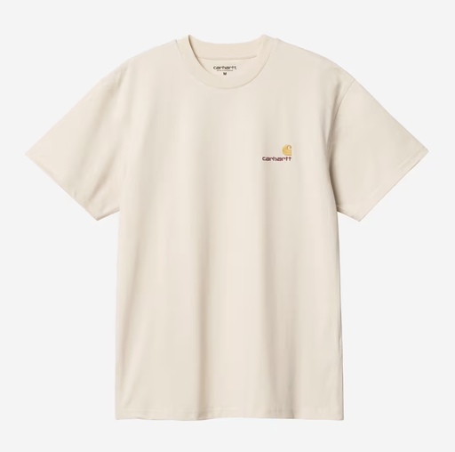 Camiseta Carhartt WIP American Script - Natural