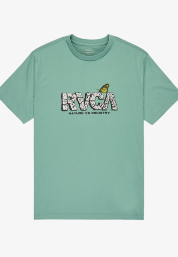 Camiseta Rvca Butterfly Fx - Bottle Green
