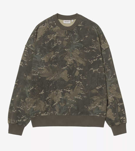 Sudadera Carhartt WIP Benton - Camo Combi/Green (Garment dyed)