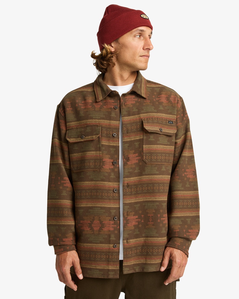 Camisa de Franela Billabong Offshore Jacquard - Dark Cedar (csr0)