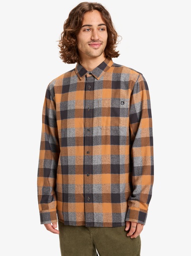 Camisa Quiksilver Motherfly Plaid - Almond Motherfly Check (cmd1)