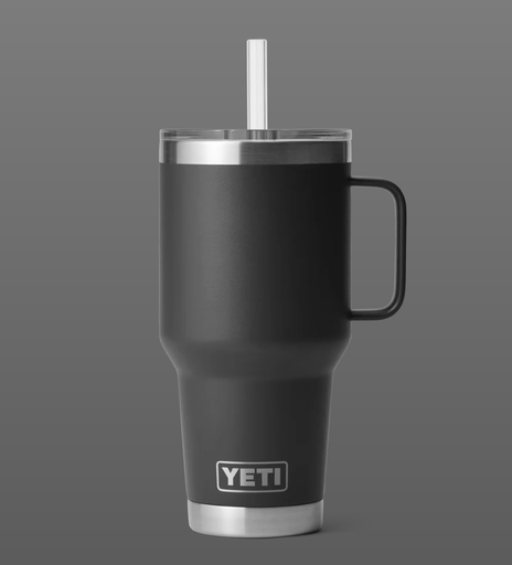 Taza con Pajita Yeti Rambler 35 oz (1 L) - Black