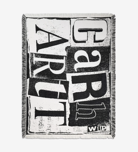 Manta Carhartt WIP Letterpress Blanket - Black/Wax