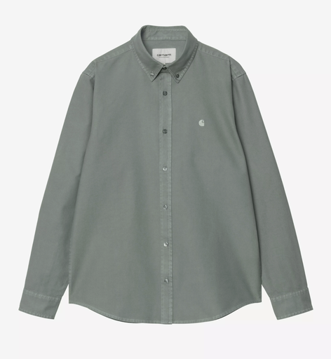 Camisa Carhartt WIP Bolton - Velvet Green (Garment Dyed)
