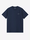 Camiseta Carhartt WIP Script Embroidery - Jupiter/White