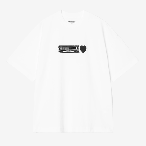 Camiseta Carhartt WIP Deconstructed Label - White