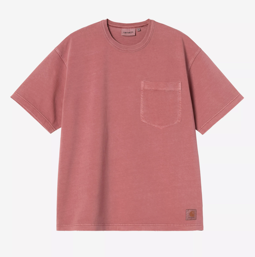 Camiseta Carhartt WIP Torion - Marsala (Grind washed)