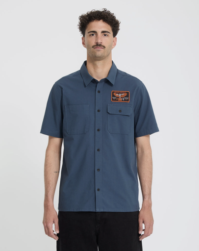 Camisa Volcom Slab City - Midnght Blue
