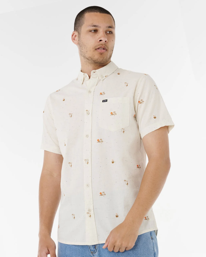 Camisa Rip Curl Skelly Breach - Off White