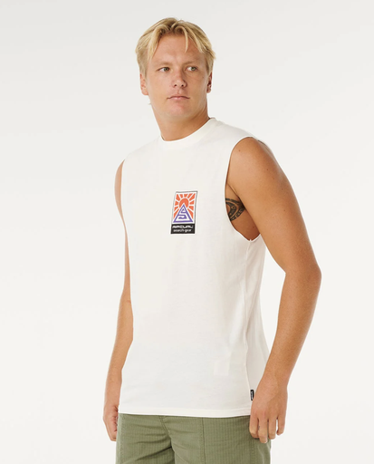 Camiseta sin Mangas Rip Curl Search Dawn Muscle - Bone