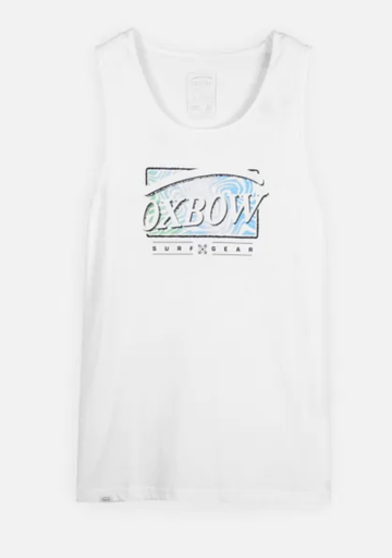 Camiseta Sin Mangas Oxbow Stamp - White