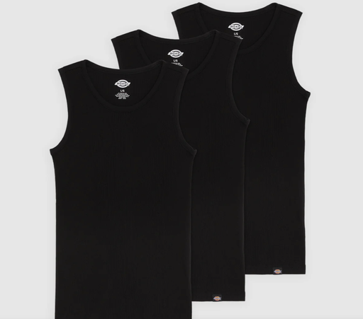 Camiseta sin Mangas Dickies Amsterdam (Pack de 3) - Black
