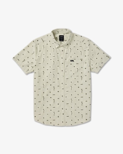 Camisa RVCA Thatll Do Seersucker - Ranger Green