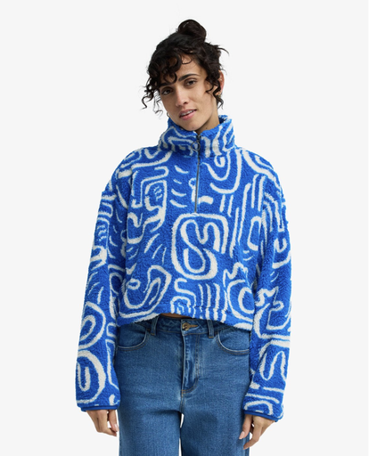 Polar con Media Cremallera Billabong Holiday - True Blue (trb)
