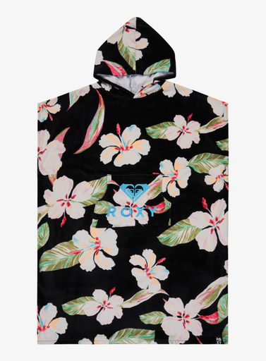 Toalla Poncho Roxy Stay Magical Printed - Anthracite Spring Charming