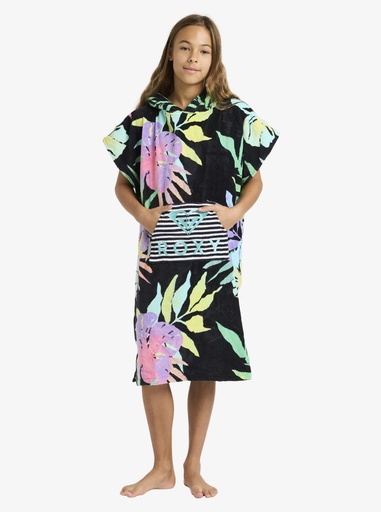 Poncho Roxy Rg Stay Magical Printed - Anthracite Aquarella Active