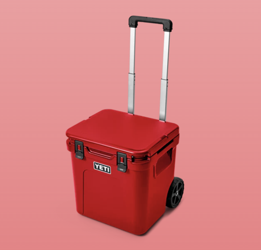 Nevera Portátil con Ruedas Yeti Roadie 48 - Rescue Red