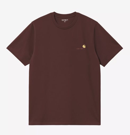 Camiseta Carhartt WIP American Script - Amarone